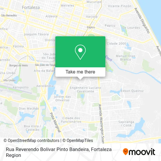 Rua Reverendo Bolivar Pinto Bandeira map