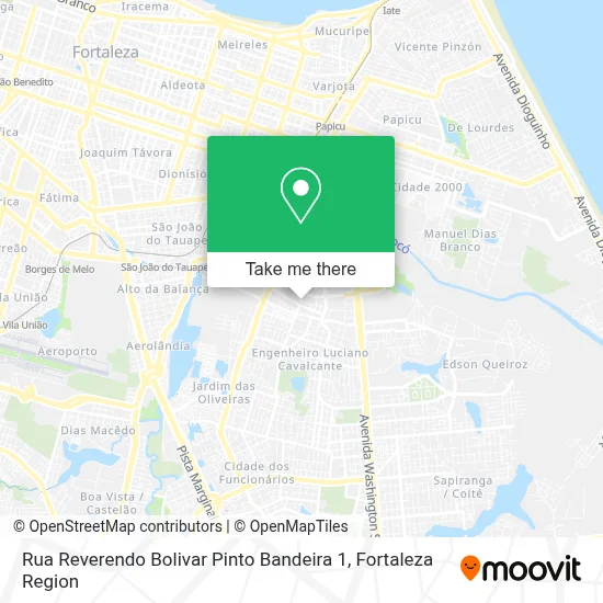 Rua Reverendo Bolivar Pinto Bandeira 1 map
