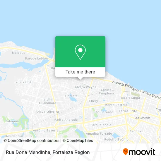 Rua Dona Mendinha map