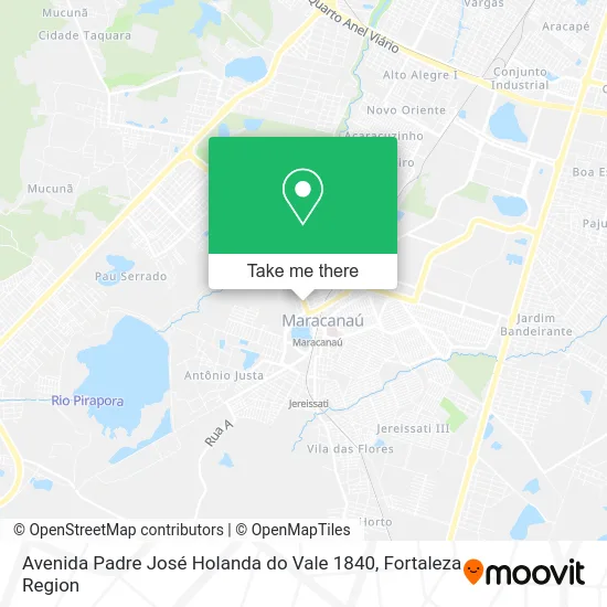 Avenida Padre José Holanda do Vale 1840 map
