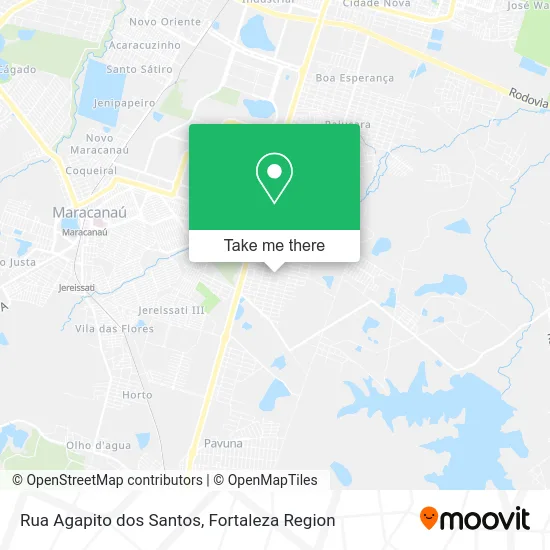 Rua Agapito dos Santos map