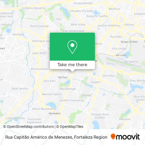 Rua Capitão Américo de Menezes map