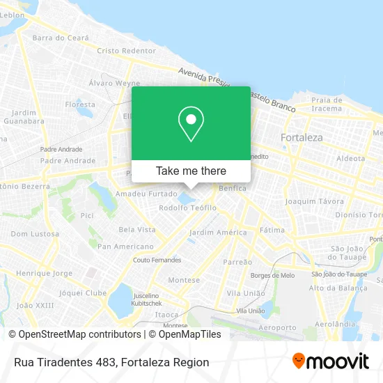 Rua Tiradentes 483 map