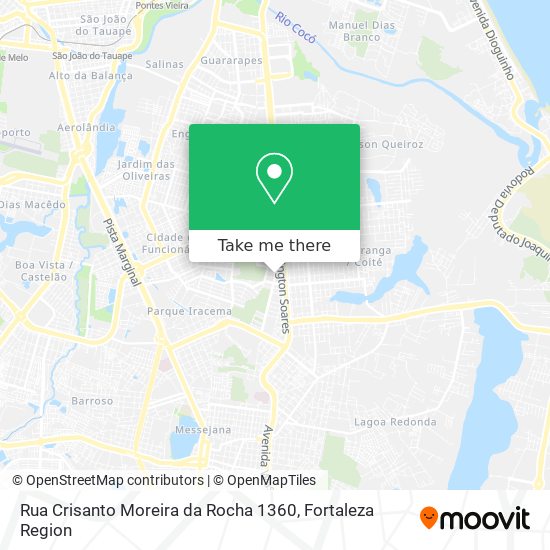 Rua Crisanto Moreira da Rocha 1360 map