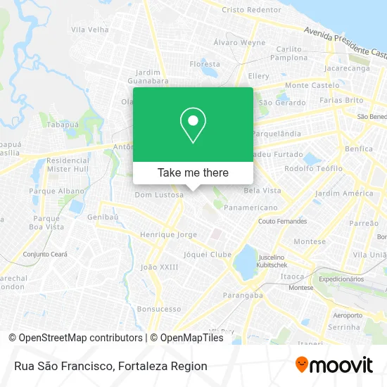Rua São Francisco map