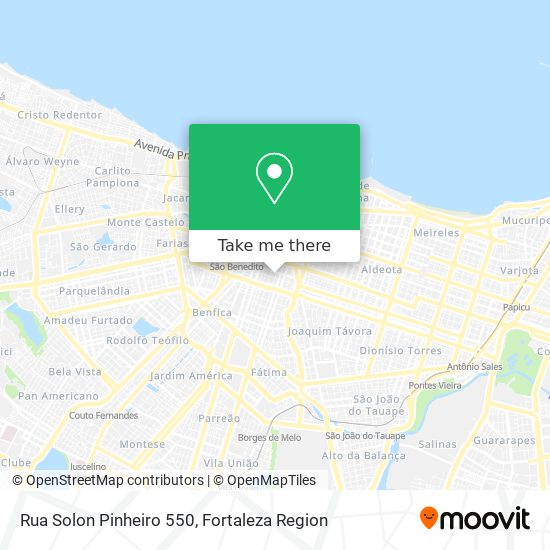 Mapa Rua Solon Pinheiro 550
