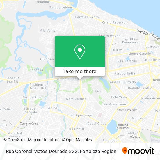 Rua Coronel Matos Dourado 322 map