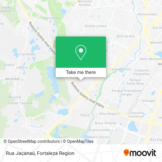 Rua Jaçanaú map