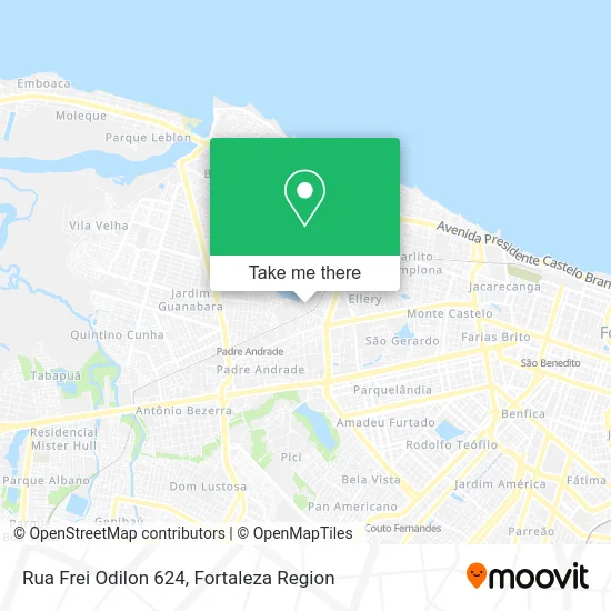 Rua Frei Odilon 624 map