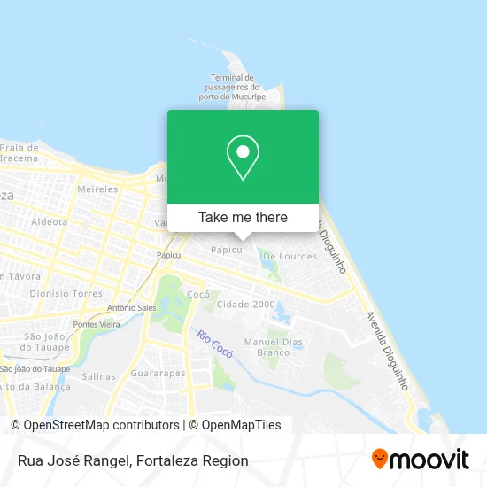 Rua José Rangel map