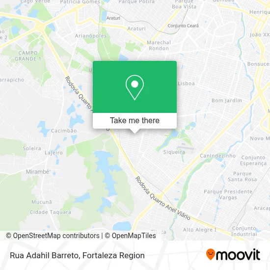 Rua Adahil Barreto map