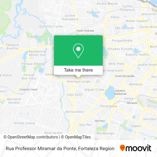 Rua Professor Miramar da Ponte map