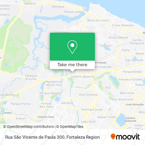 Rua São Vicente de Paula 300 map