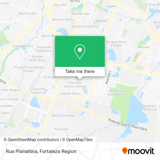 Rua Planaltina map