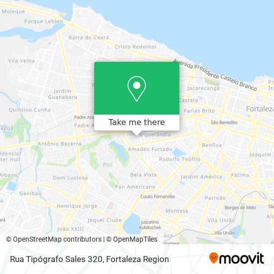 Rua Tipógrafo Sales 320 map