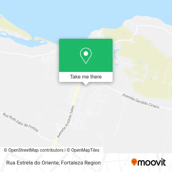 Rua Estrela do Oriente map