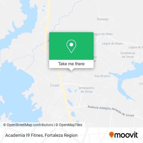 Academia I9 Fitnes map