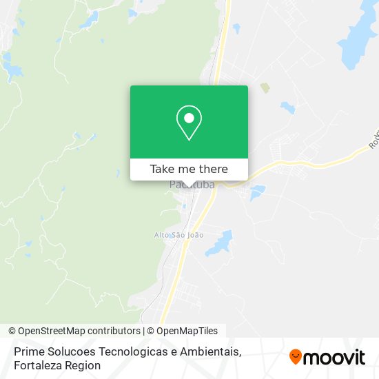 Prime Solucoes Tecnologicas e Ambientais map