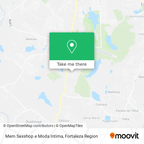 Mem Sexshop e Moda Intima map