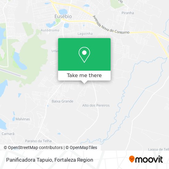 Panificadora Tapuio map