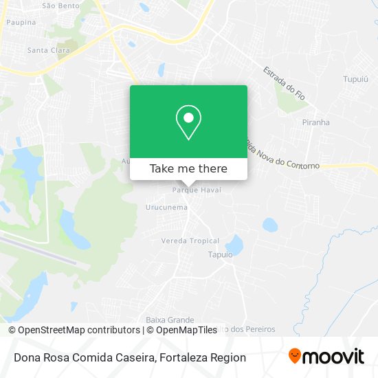 Mapa Dona Rosa Comida Caseira
