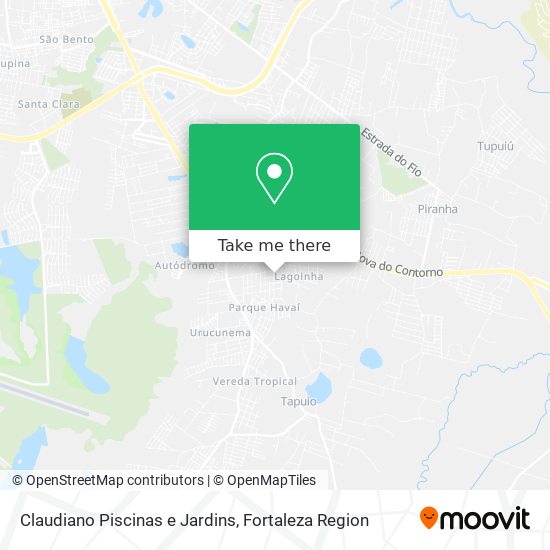 Claudiano Piscinas e Jardins map