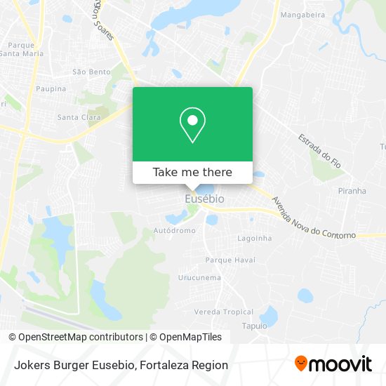 Jokers Burger Eusebio map