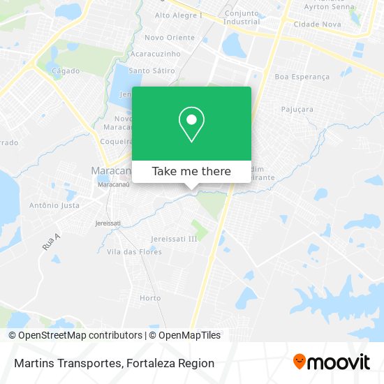 Martins Transportes map