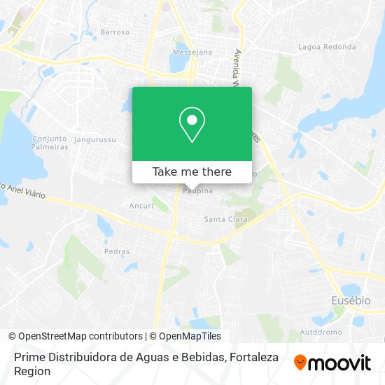 Prime Distribuidora de Aguas e Bebidas map