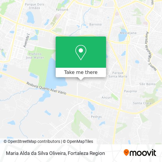 Mapa Maria Alda da Silva Oliveira