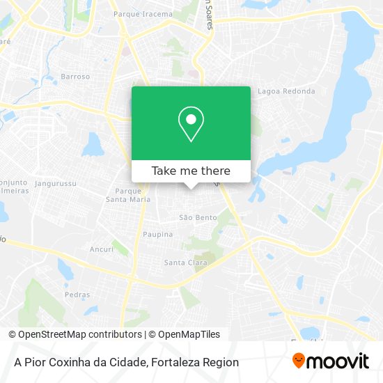 Mapa A Pior Coxinha da Cidade