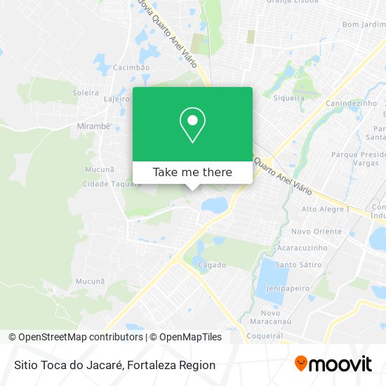 Sitio Toca do Jacaré map