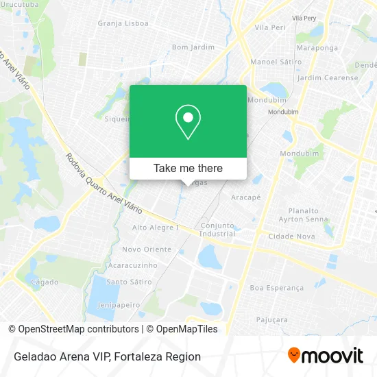 Geladao Arena VIP map