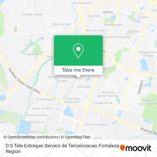 D S Tele Entregas Servico de Terceirizacao map