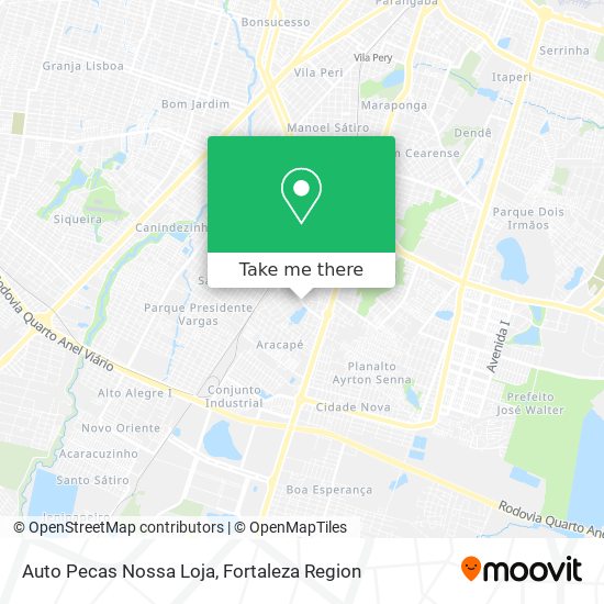 Mapa Auto Pecas Nossa Loja