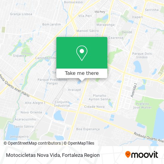 Motocicletas Nova Vida map