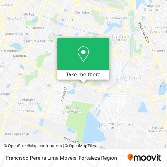Francisco Pereira Lima Moveis map