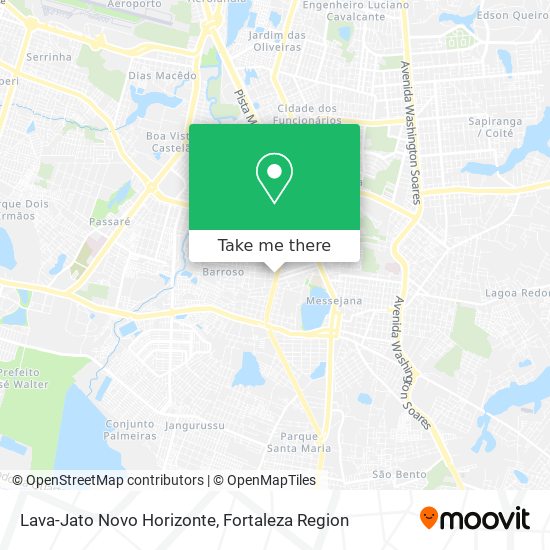 Lava-Jato Novo Horizonte map