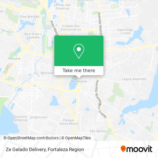 Ze Gelado Delivery map