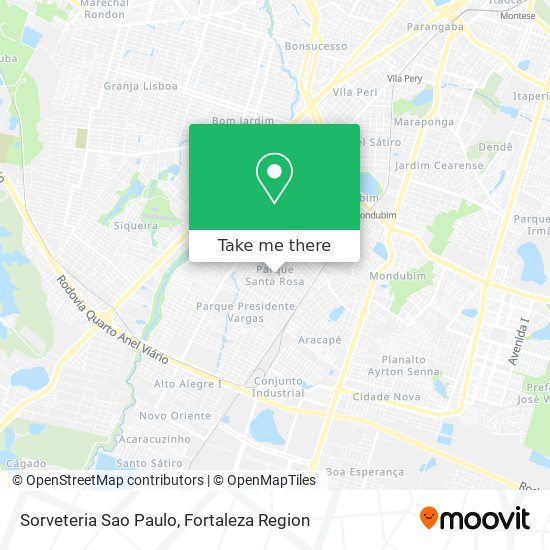 Mapa Sorveteria Sao Paulo