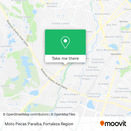 Moto Pecas Paraiba map