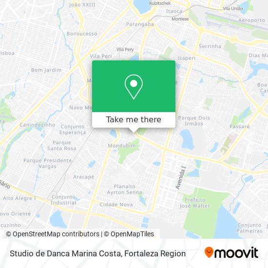 Mapa Studio de Danca Marina Costa