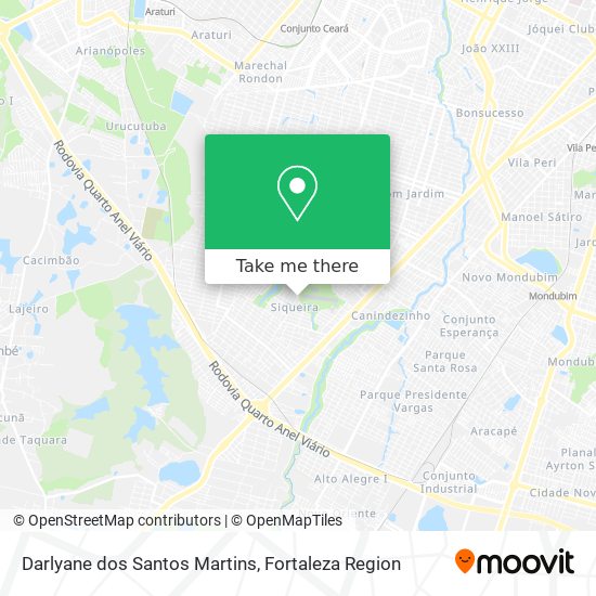 Mapa Darlyane dos Santos Martins