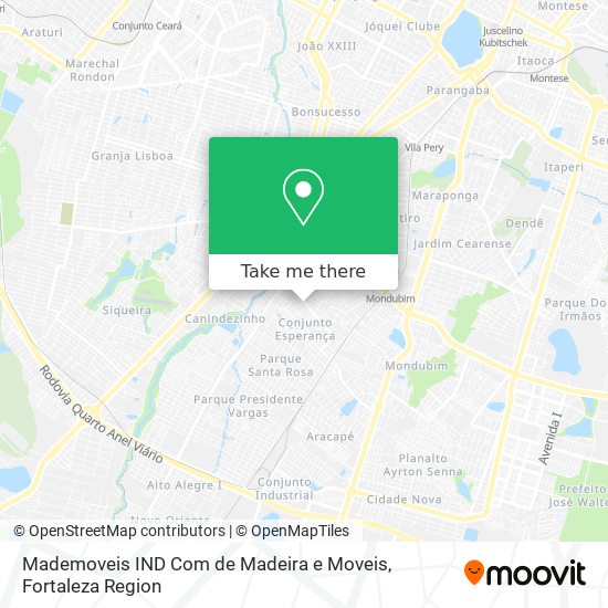 Mademoveis IND Com de Madeira e Moveis map