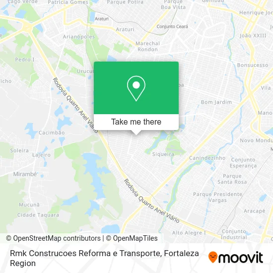 Rmk Construcoes Reforma e Transporte map