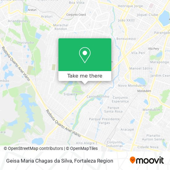 Geisa Maria Chagas da Silva map