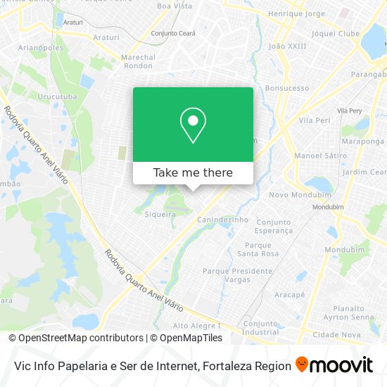 Vic Info Papelaria e Ser de Internet map