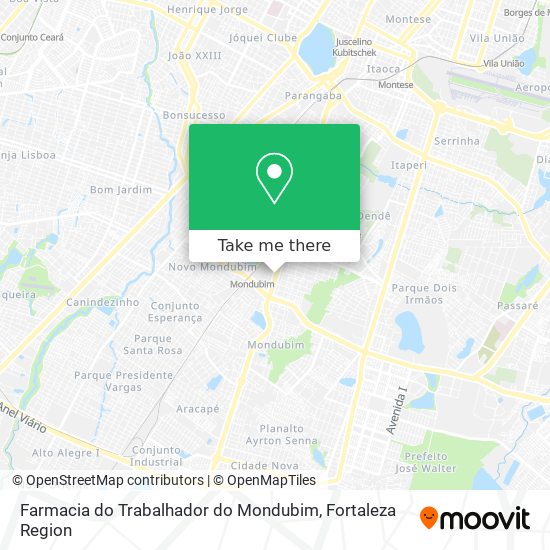Farmacia do Trabalhador do Mondubim map