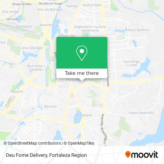 Deu Fome Delivery map