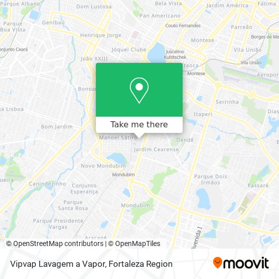 Vipvap Lavagem a Vapor map